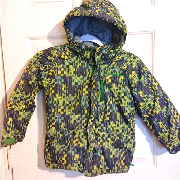 Columbia Boys Coat Minecraft Vibes Hooded Lined XS 6/7